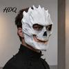 Masque Effrayant Léger Halloween Crâne Horreur Masque en Mousse, Mascarade Visage Entier Sinistre pour Adulte, Accessoires de Fête Costumes Cosplay