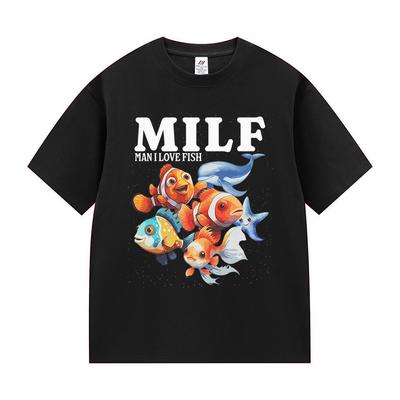 Mann Ich Liebe Fische Lustig Sarkastisch Angeln Fischliebhaber Grafik T-Shirts Herren Damen Sommer Rundhals 100% Baumwolle Kurzarm T-Shirts