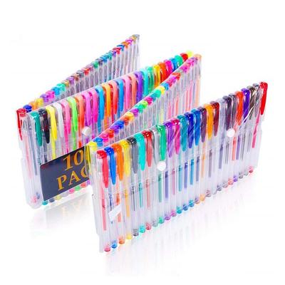 100 Gel Pen Set Metallic Pastel Glitter Gel Pens for Adult Kids Colouring Book