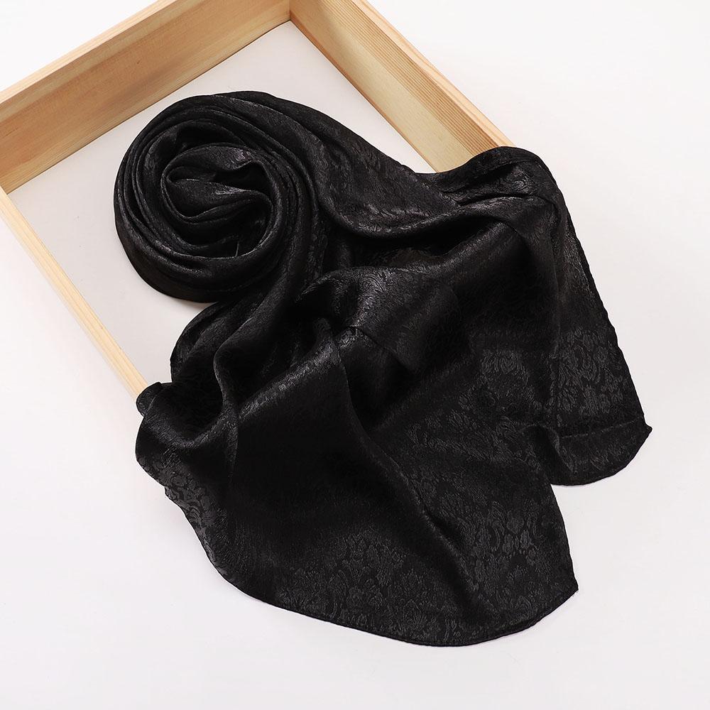 Premium Malaysia Satin Tudung Hijab Islamic Veil Headscarf Crinkle Plain Color Satin Crepe Scarf Muslim Women Shawl Wrap