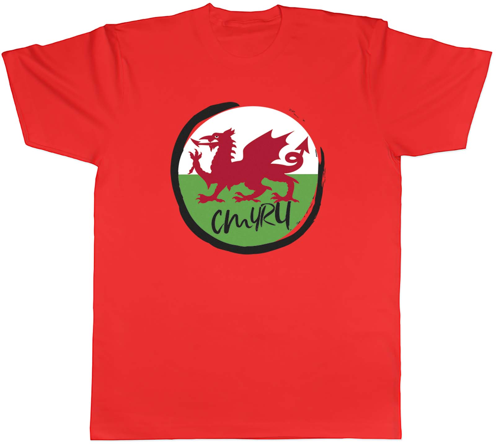 Unisexs T Shirt CMYRU Wales Football Welsh Dragon Unisex Tee Gift S
