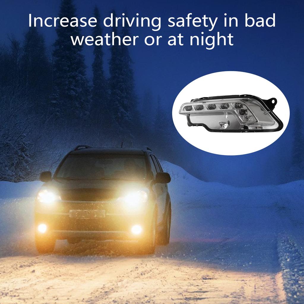 Auto Car Daytime Running Lamp Fog Light Waterproof High Visibility For 212 E260 207 A2128200856 Easy Install A2128200756