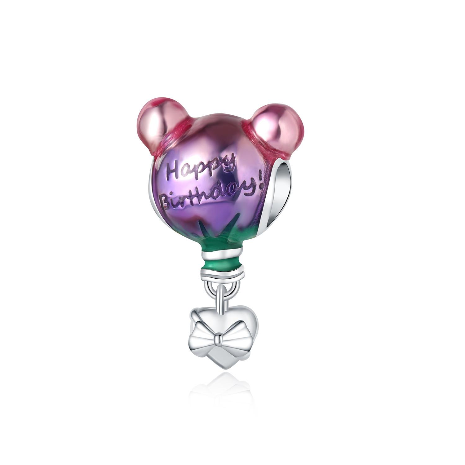 

Genuine copper Lovely Purple Bear Charm Cute Bead Charms Pendant Compatible With Authentic Bracelets Ideal For Women Jewellery Birthday Fine Gifts