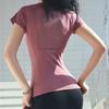 Nuova maglietta fitness ad asciugatura rapida da donna, T-shirt sportiva da corsa, abbigliamento da yoga attillato