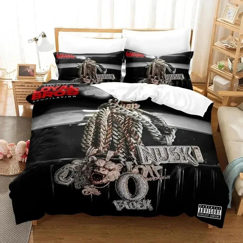 New 3D Print Lil Durk Rapper Comfortable Duvet Quilt Cover Pillowcase Bedding Set Children Bedroom Decoration Home Textile