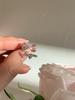Elegant Women's Adjustable Sweet Pink Zirconia Bow Ring for Index Finger