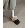 French velvet bag head half slippers women's outer wear winter explosion fluffy Birkenstock cotton drag snow boots