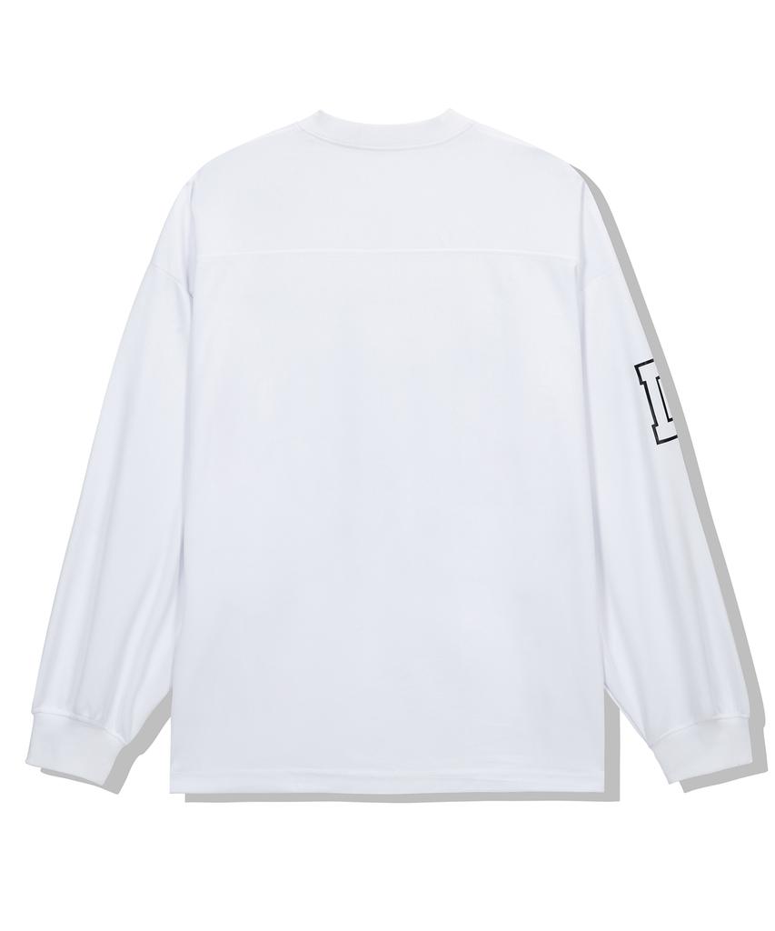 DRIX Rugby Oversized Jersey Long Sleeve_White