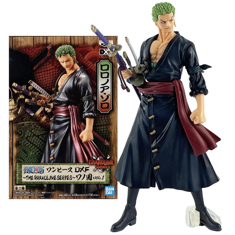 28CM Large Anime One Piece Roronoa Zoro Figure Art King Sauron Wano Country Anime Model Toy Gift Collection Action Figure