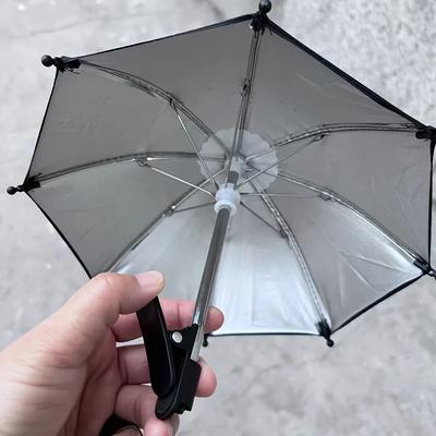 Mobile Phone Holder Sunscreen Umbrella Clip Outdoor Mobile Phone Fixed Umbrella Rain Parasol Mobile Phone Anti-Reflective