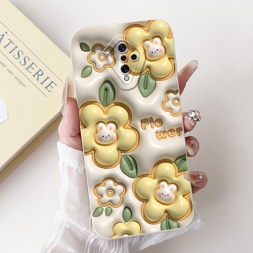 For Vivo 1920 Phone Case Vivo V17 Russia Y51 2020 Sept. X50 Lite Luxury Cartoon Animals Bumper Matte Silicone Soft Back Cover