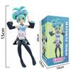 21cm Anime Hatsune Miku Sitting Posture Figure Fashion Subclture Miku Action Figure Christmas Gift PVC Collection Model Doll Toy