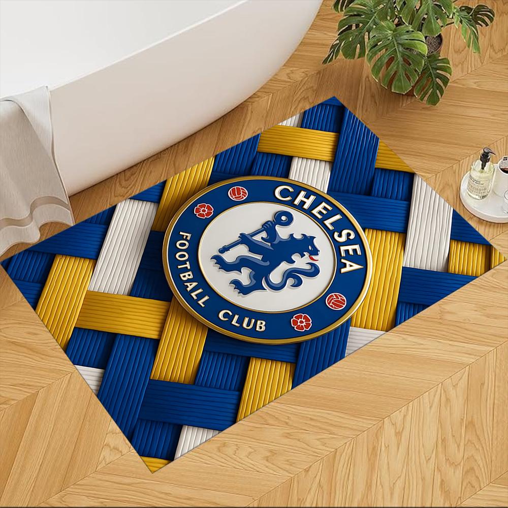 Chelsea Football Club Pride Washable Door Mat Soft Plush Stain-resistant Surface Doormat Elegant Luxury Rug Wedding Party Gift