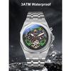 Men Mechanical Wristwatch Automatic Man Luxury Moon Phase Watches Male Casual Waterproof Business Luminous Clock