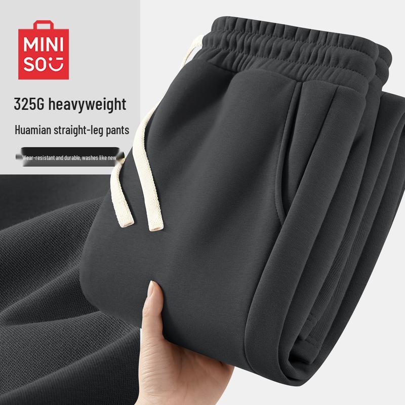 MINISO Men s American Retro Loose Straight-Leg Casual Pants 2XL