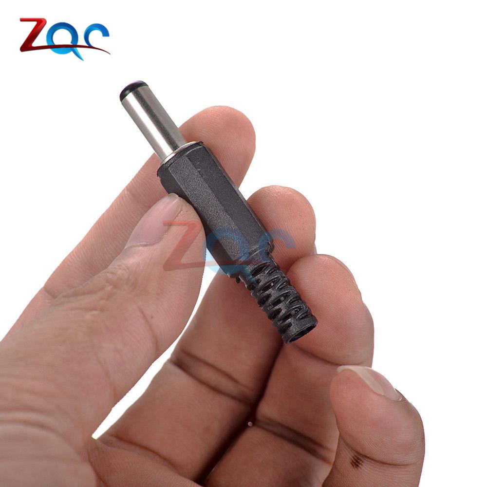 10PCS DC Power Connector Pin 2.1x5.5mm Female Plug Jack + Male Plug Jack Socket Adapter