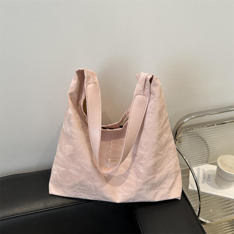 

Осень и зима новый модный рабочий большой вместимости однотонный женский модный персонализированный дорожный наплечный тоут большой 34.5*40*10.5cm розовый