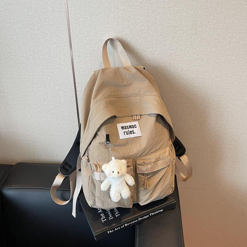 School bag female college student simple new spring and summer high school student backpack campus high value backpack