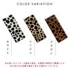 Genuine Leather Round Pencil Case, Slim, Compact, and Simple Design for Pens and Pencils, Cowhide Leather with a Dalmatian-like Design, White