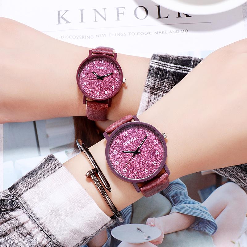 

Korean Style Unisex Stone Texture Leather Belt Quartz Watch