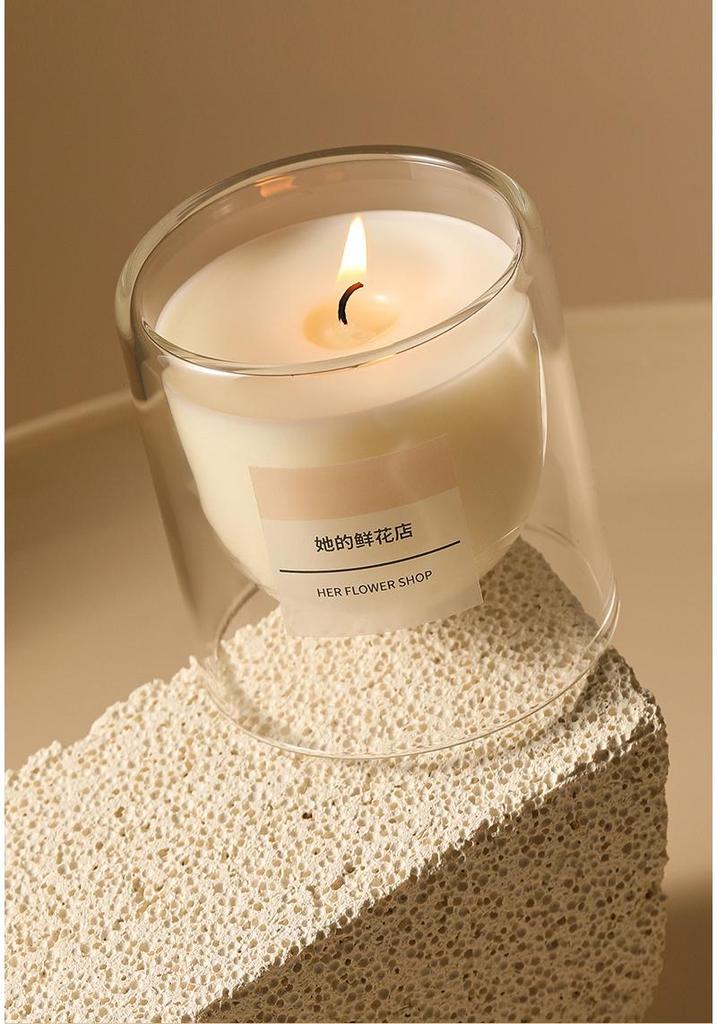 Luxury Soy Wax Aroma Candle In Glass Cup - Long-Lasting Fragrance for Bedroom, Wedding, or Birthday Gift