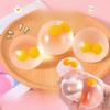 Summer Taba Squishy Double Egg Yolk Egg Pinch Ball Silicone Water Ball Stress Resistant Transparent Bubble Squeeze Toy Kids Gift