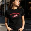 Unisex Graphic Tee Minimal Cartoon Print My Tummy Hurts Funny Casual Streetwear Summer Crew Neck Short Sleeve Fitted Top