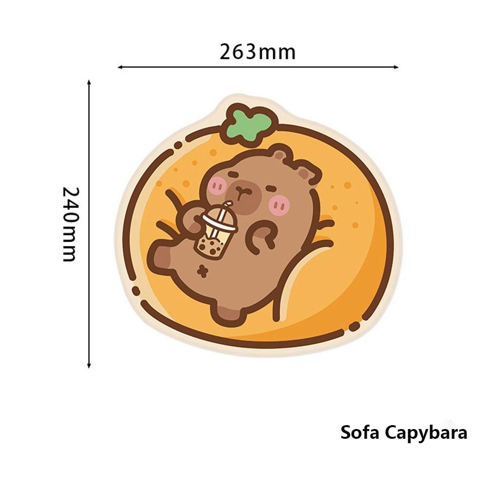 

Soft Cartoon Mouse Pad Non-slip Computer Keyboard Pads New Capybara Mouse Mat 6