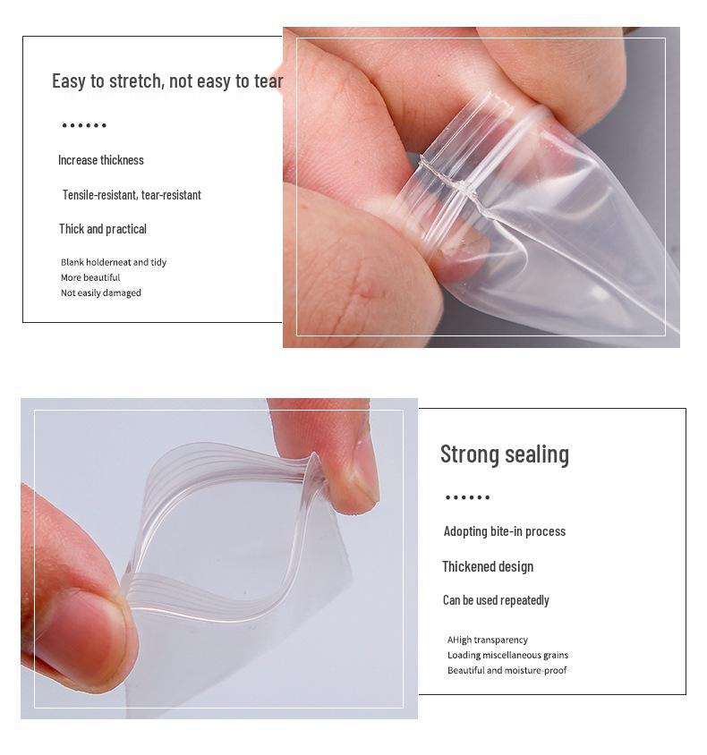 3x4x16 Silk Pouch: Dustproof, Clear, Self-Sealing Bag for Mini Jewelry