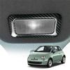 For Abarth 595 695 Fiat 500 2007-     2024 Compatible Carbon Fiber Car Reading Lamp Sticker Trim