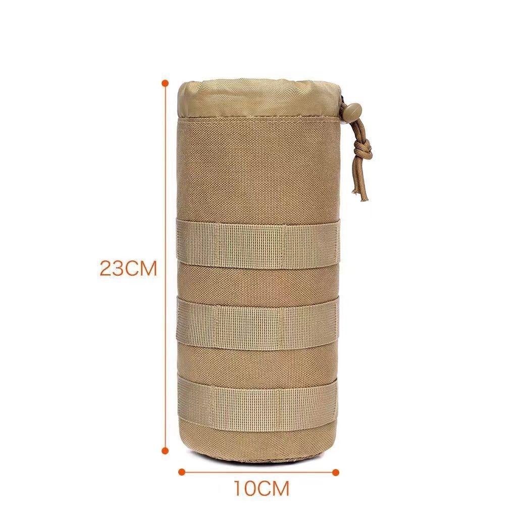 Tactical Outdoor Molle Water Bottle Pouch: Wear-Resistant, Insulated Sleeve & Handheld Waist Bag