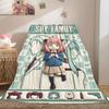 SpyxFamily Vivid 2D Print Flannel Blanket, Cartoon Character Bedding, Warm Home Decor Travel Picnic Rug_LIAN
