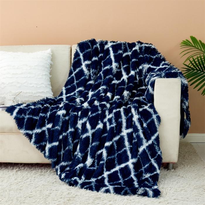 New Four-season Universal Solid Color Mink Fleece Blanket Plush Tie-dye Blanket To Keep Warm and Comfortable