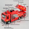 1:32 Scale Spray Water Fire Truck Car Model Toy Doors Opened Sound Light Models Spray Alloy Body Vehicle Hobby Decorations