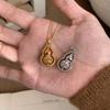 Fulu Pendant Necklace Female Niche Design Sense Hollow Transfer Gourd Collarbone Chain