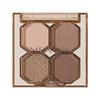 4g Four-Color Eyeshadow Palette with Waterproof Matte Formula for Long-Lasting 8-Hour Wear