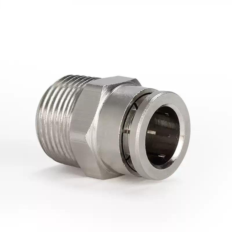 PC-G Thread G1/8 1/4 3/8 1/2 PU Gas Pipe 6 8 10 12mm With Sealing Ring 8-G02 Pneumatic Quick Connector All Copper Nickel Plated