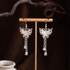 Miao Long Silber Quastenohrringe: Ethnischer Stil, Leichter Luxus, Übertriebenes Design für Frauen