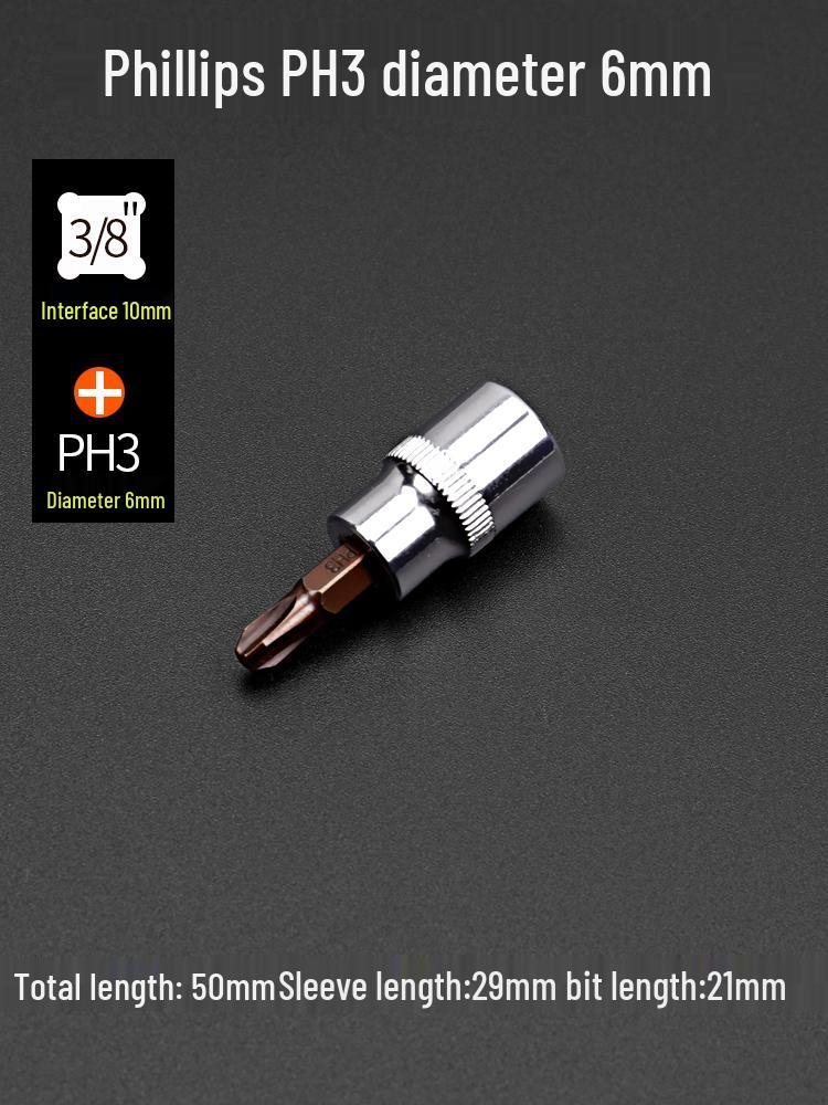 Flower Pattern Torx T30 T40 Slotted Phillips Screwdriver Bit Set with Press-Fit Heads