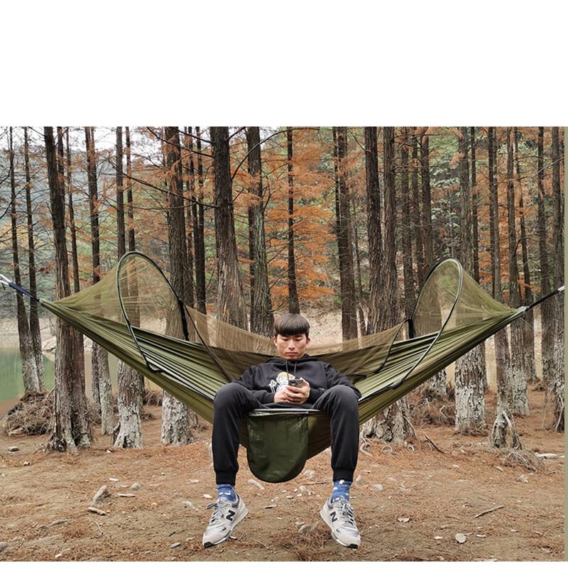 Quick Setup Mosquito Net Camping Hammock