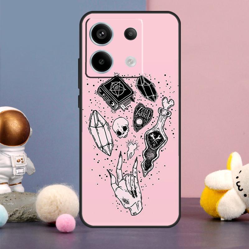 Hexerei Okkultes Pentagramm Hülle Für Xiaomi Redmi Note 14 9 10 11 12 13 15 Pro Plus Redmi 15 15C 10C 12C 13C 14C Abdeckung