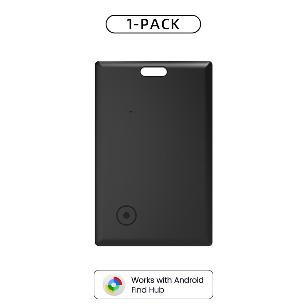 Android 1-4 Pack Smart Wallet Tracker Card Works with Google Find Hub App Location Tag Keys Bag Anti-Lost Bluetooth GPS Tracker