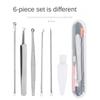 Ultra-fine Cell Pimples Blackhead Clip Effort-saving Light Weight Acne Tweezers Stainless Strong Acne Needle Removal Tool Salon