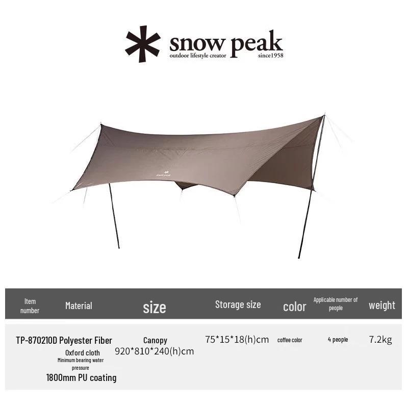 Snow Peak LandNest Tarp Set