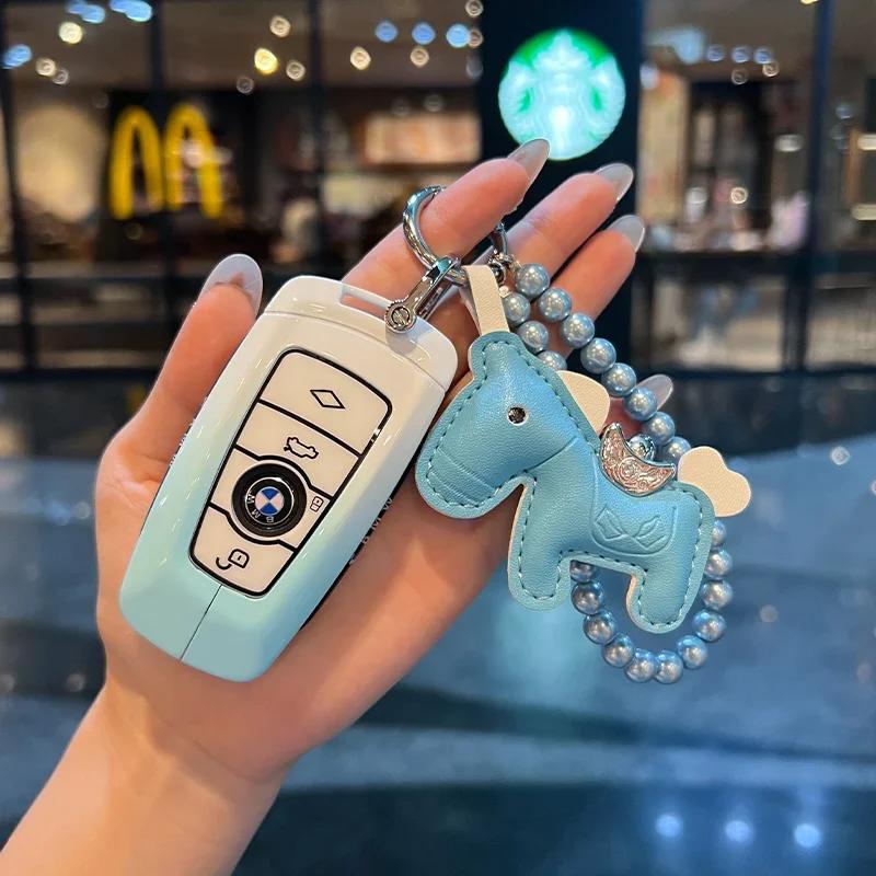 Remote Car Key Cover Keychain Key Case For BMW X1 X3 X4 X5 X6 Series 1 2 3 5 7 G20 G02 G05 G31 G23 F34 F15 F40 IX3 xs9