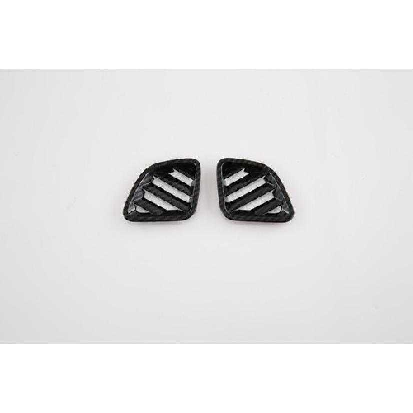 Front Upper Air Vent Cover Trim For 2016- Mini Clubman F54 Carbon Fiber 2pcs