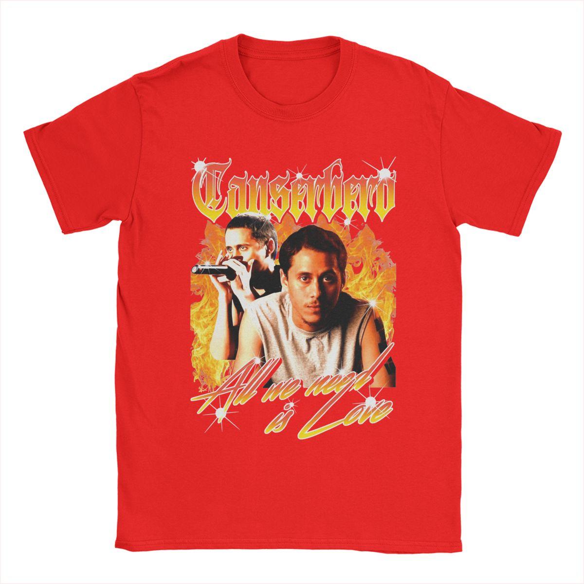 Casual Canserbero T-Shirt Men Crewneck Cotton T Shirts Short Sleeve Tee Shirt Printed Clothing S