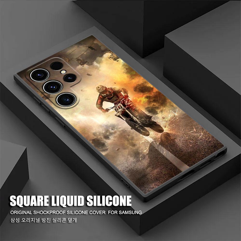 Motorbike Motocross Moto Cross Dirtbikes S26Ultra Case For Samsung Galaxy S26 S25 S24 S23 S20 S21 FE S22 Ultra Plus Phone Cover