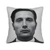 Mads Mikkelsen Hannibal Vtipný povlak na polštář Měkký povlak na polštář do kanceláře, auta, domácí dekorace Moderní povlak na polštář