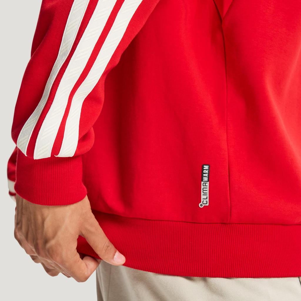 adidas Men's ST 3ST SWT Crew Sweatshirt Light Scarlet KR2516